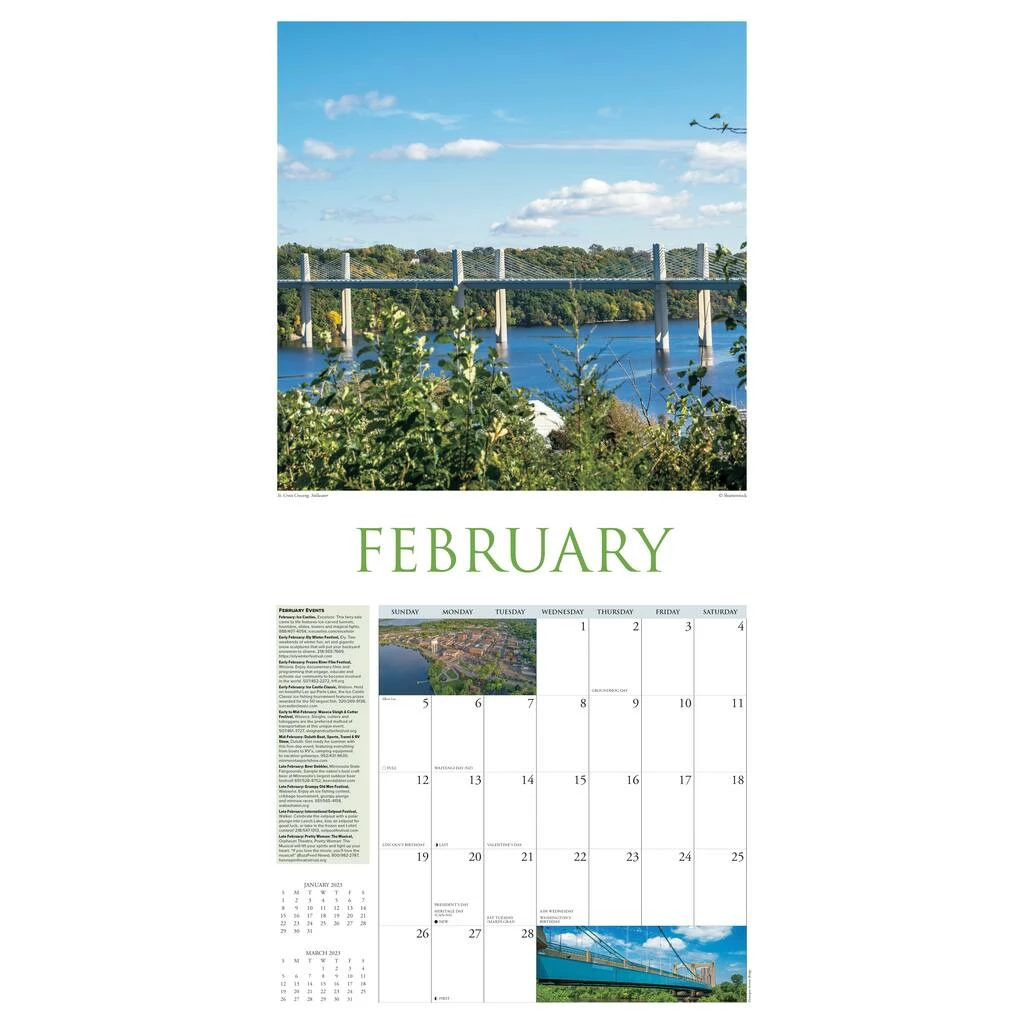 Wholesale ✔️ 2023 Minnesota Wall Calendar by Willow Creek Press ✔️ 3 Wholesale ✔️ 2023 Minnesota Wall Calendar by Willow Creek Press ✔️ - Image 3