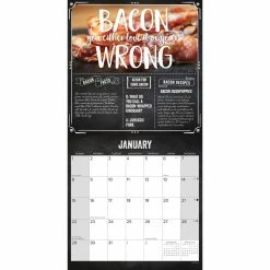 New 🛒 2023 MMMMMMMM… Bacon Wall Calendar by Willow Creek Press ✨ -Cheap Willow Creek Press Store D670151S 3