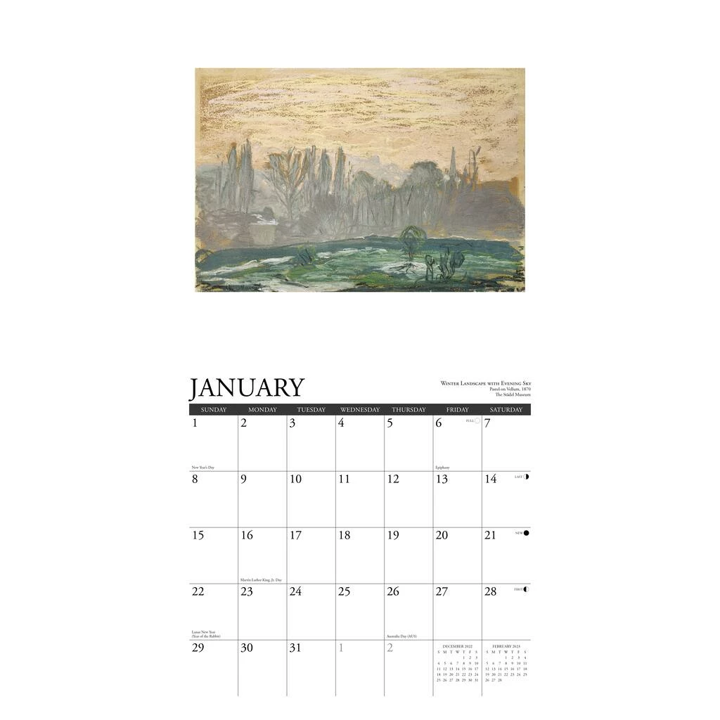 Best Sale 😍 2023 Monet Wall Calendar by Willow Creek Press 🎁 3 Best Sale 😍 2023 Monet Wall Calendar by Willow Creek Press 🎁 - Image 3