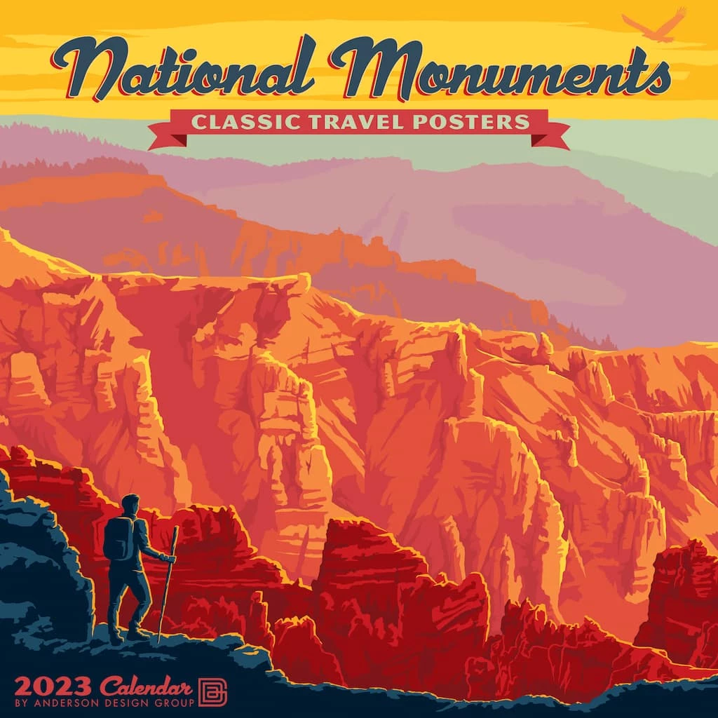 Outlet 😍 2023 National Monuments Classic Travel Posters Wall Calendar by Willow Creek Press 🥰 1 Outlet 😍 2023 National Monuments Classic Travel Posters Wall Calendar by Willow Creek Press 🥰