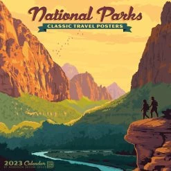 Best Sale 😉 2023 National Parks Classic Travel Posters Wall Calendar by Willow Creek Press ✨