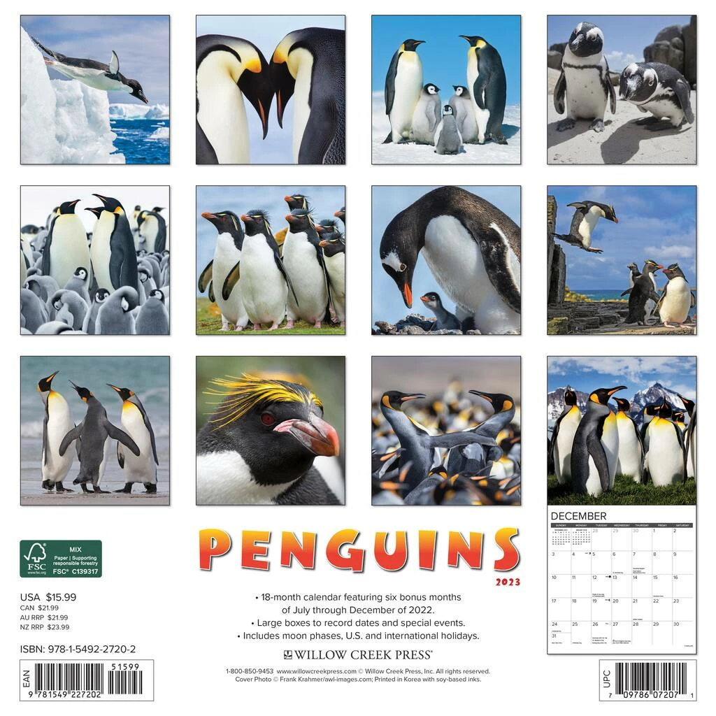 Brand new β 2023 Penguins Wall Calendar by Willow Creek Press π₯ 2 Brand new β 2023 Penguins Wall Calendar by Willow Creek Press π₯ - Image 2