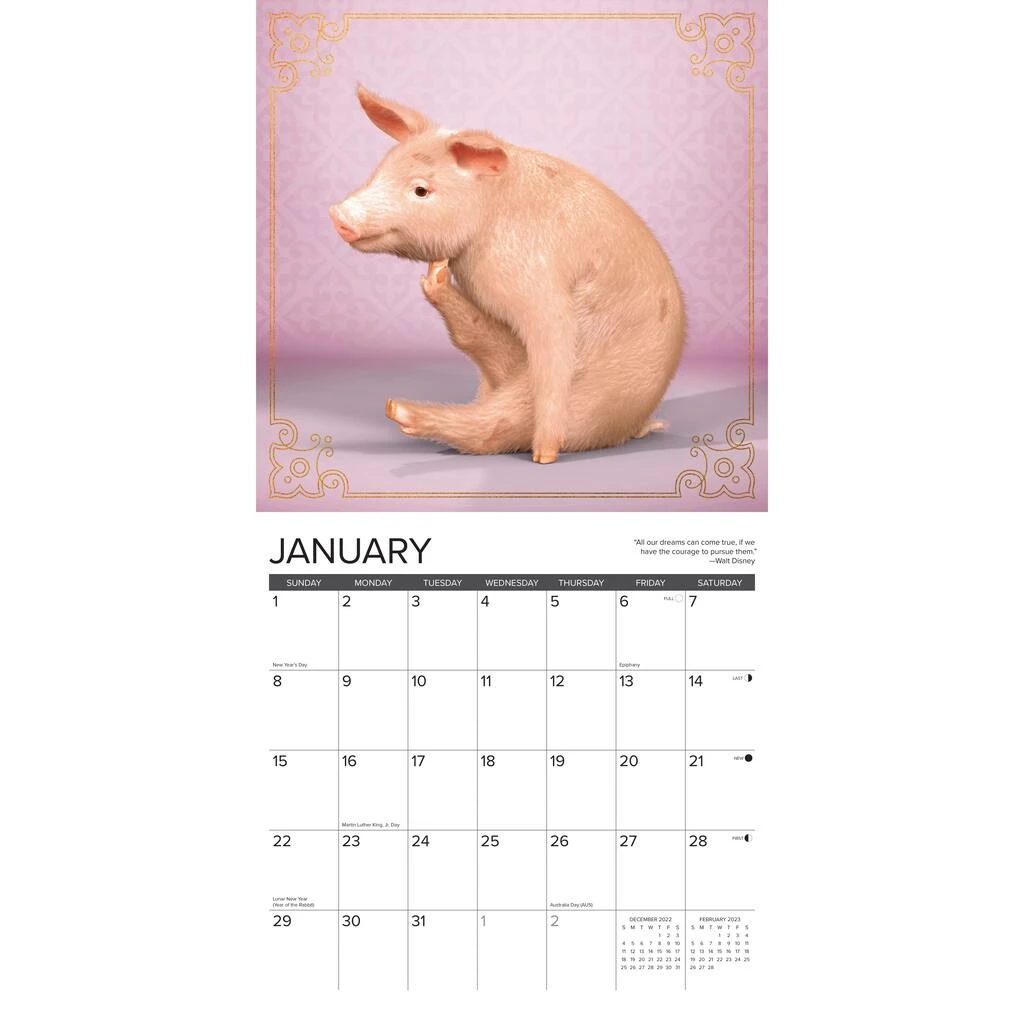 Outlet ๐งจ 2023 Pig Pilates Wall Calendar by Willow Creek Press ๐คฉ 3 Outlet ๐งจ 2023 Pig Pilates Wall Calendar by Willow Creek Press ๐คฉ - Image 3