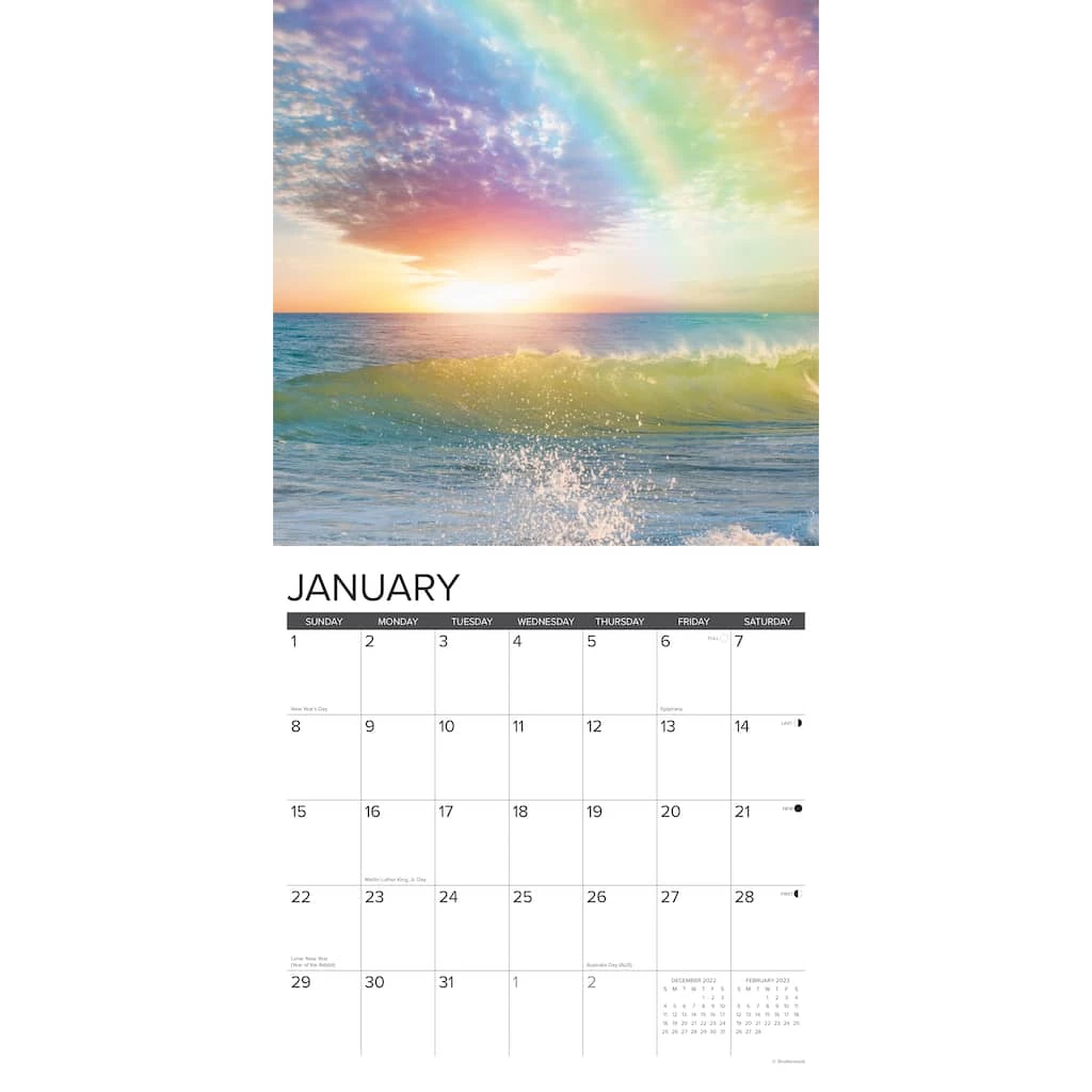Wholesale 🔥 2023 Rainbows Wall Calendar by Willow Creek Press ⭐ 3 Wholesale 🔥 2023 Rainbows Wall Calendar by Willow Creek Press ⭐ - Image 3