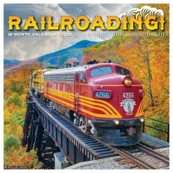 Promo 🥰 2023 Railroading Wall Calendar by Willow Creek Press ❤️
