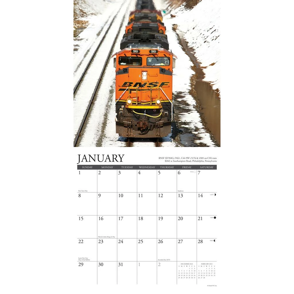 Promo 🥰 2023 Railroading Wall Calendar by Willow Creek Press ❤️ 3 Promo 🥰 2023 Railroading Wall Calendar by Willow Creek Press ❤️ - Image 3