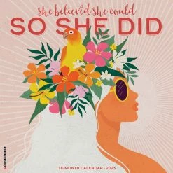 Best deal ✨ 2023 She Believed She Could So She Did Wall Calendar by Willow Creek Press 😀