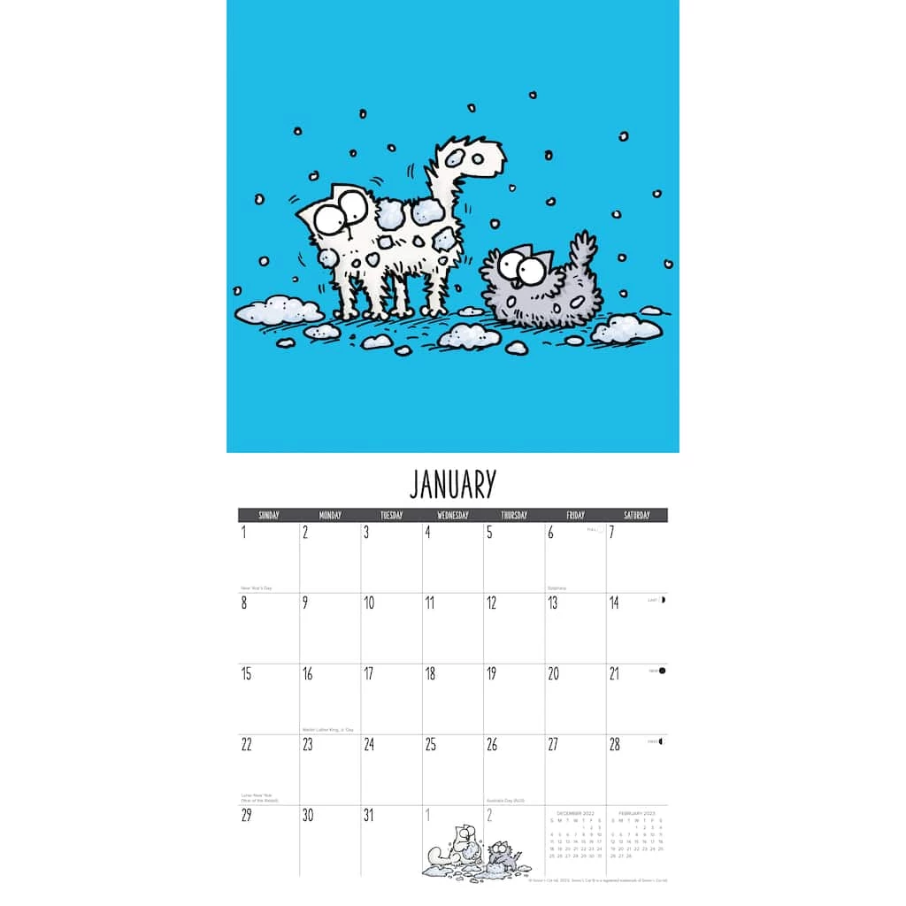 Budget π₯ 2023 Simon's Cat Wall Calendar by Willow Creek Press π 3 Budget π₯ 2023 Simon's Cat Wall Calendar by Willow Creek Press π - Image 3