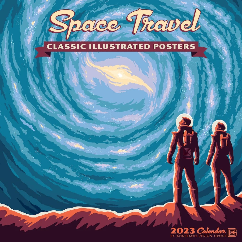 Deals ❤️ 2023 Space Travel Classic Illustrated Posters Wall Calendar by Willow Creek Press ✨ 1 Deals ❤️ 2023 Space Travel Classic Illustrated Posters Wall Calendar by Willow Creek Press ✨