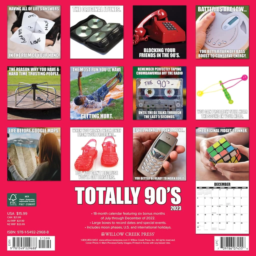 Best reviews of π 2023 Totally 90's Wall Calendar by Willow Creek Press π 2 Best reviews of π 2023 Totally 90's Wall Calendar by Willow Creek Press π - Image 2