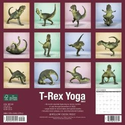 Flash Sale 🌟 2023 T-Rex Yoga Wall Calendar by Willow Creek Press 🛒 -Cheap Willow Creek Press Store D670249S 2