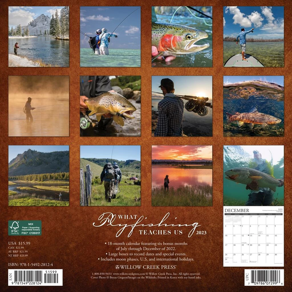 Cheap 🎉 2023 What Fly Fishing Teaches Us Wall Calendar by Willow Creek Press ❤️ 2 Cheap 🎉 2023 What Fly Fishing Teaches Us Wall Calendar by Willow Creek Press ❤️ - Image 2