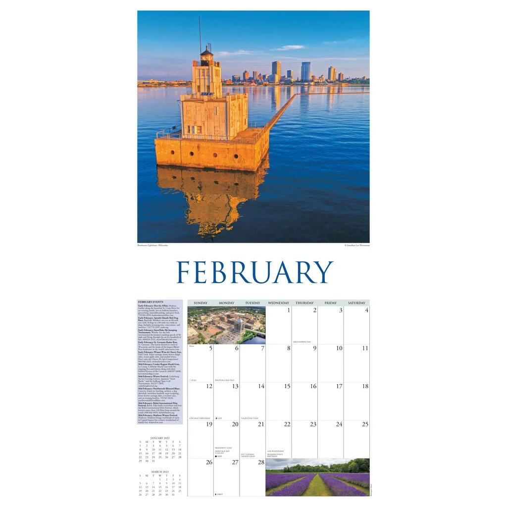 Promo π 2023 Wisconsin Wall Calendar by Willow Creek Press π 3 Promo π 2023 Wisconsin Wall Calendar by Willow Creek Press π - Image 3