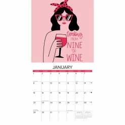 Hot Sale 🛒 2023 Wine Not? Wall Calendar by Willow Creek Press ❤️ -Cheap Willow Creek Press Store D670282S 3