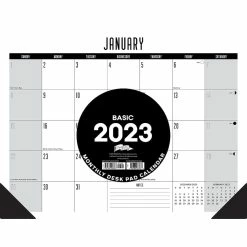 Hot Sale 🥰 2023 Basic Large Monthly Desk Pad Calendar by Willow Creek Press 🛒 -Cheap Willow Creek Press Store D670306S 3