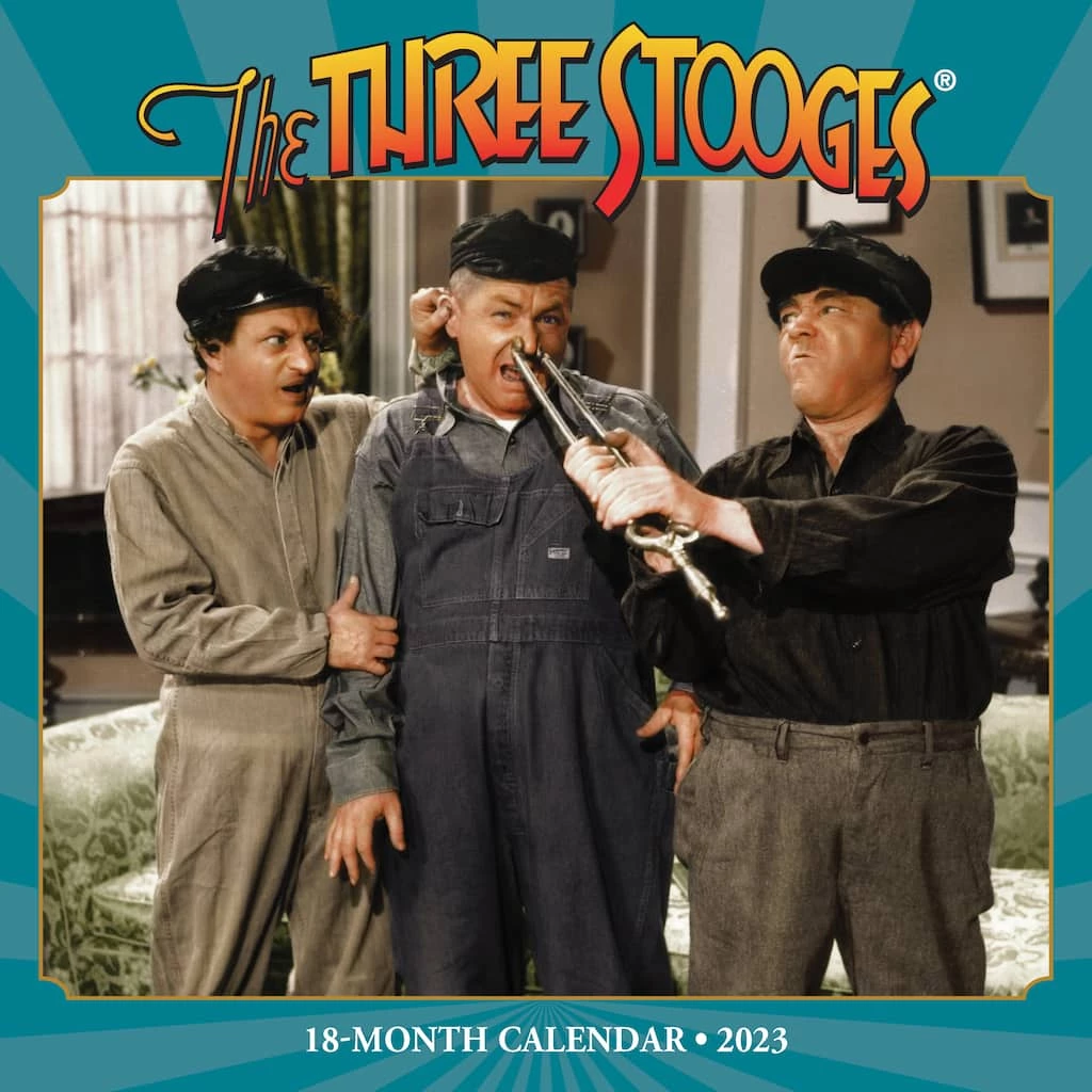 Brand new ๐งจ 2023 Three Stooges Mini Wall Calendar by Willow Creek Press ๐ 1 Brand new ๐งจ 2023 Three Stooges Mini Wall Calendar by Willow Creek Press ๐
