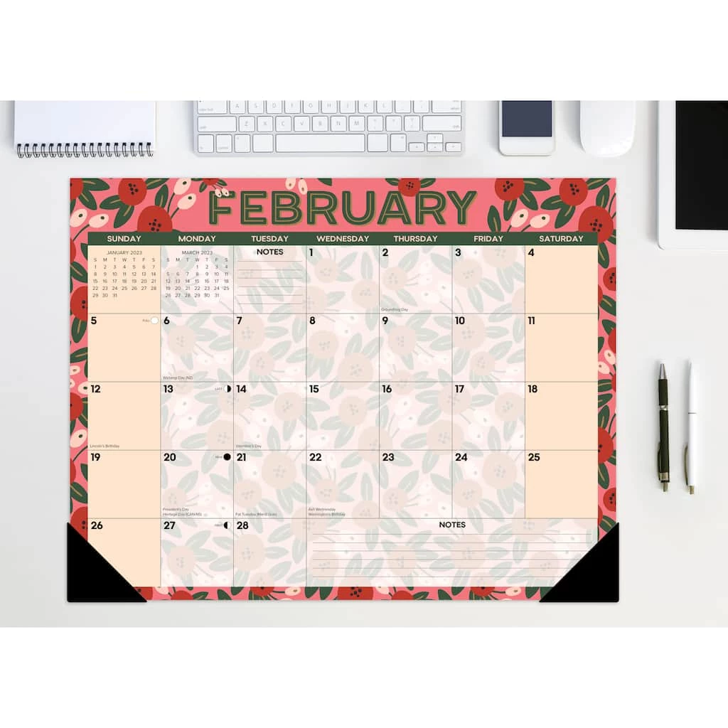 Hot Sale 🎁 2023 Spring Floral Large Monthly Desk Pad Calendar by Willow Creek Press 🤩 1 Hot Sale 🎁 2023 Spring Floral Large Monthly Desk Pad Calendar by Willow Creek Press 🤩