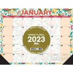 Hot Sale 🎁 2023 Spring Floral Large Monthly Desk Pad Calendar by Willow Creek Press 🤩 5 Hot Sale 🎁 2023 Spring Floral Large Monthly Desk Pad Calendar by Willow Creek Press 🤩 -Cheap Willow Creek Press Store D670310S 3