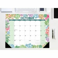 New ⌛ 2023 Succulent Large Monthly Desk Pad Calendar by Willow Creek Press 🥰