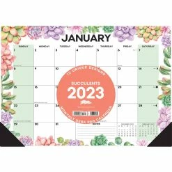 Outlet 🎁 2023 Succulent Small Monthly Desk Pad Calendar by Willow Creek Press 🛒 -Cheap Willow Creek Press Store D670316S 3